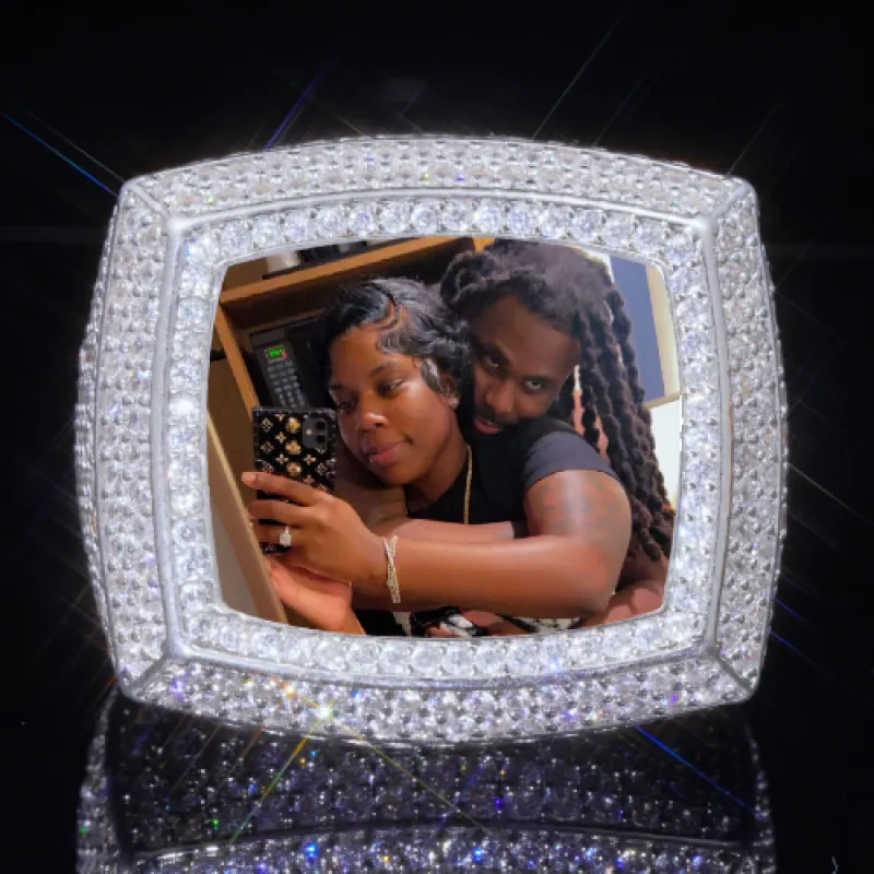 3D CUSTOM PICTURE ICED RING sold by The GUU Shop