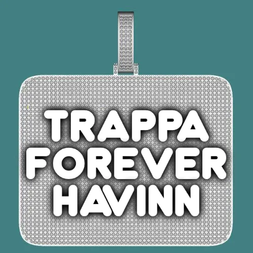 CUSTOM LETTER NECKLACE 3D BIG SQUARE sold by The GUU Shop