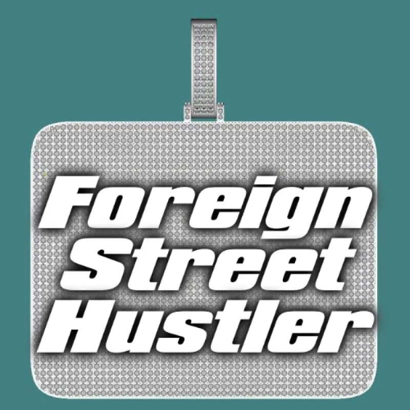 CUSTOM LETTER NECKLACE 3D BIG SQUARE sold by The GUU Shop