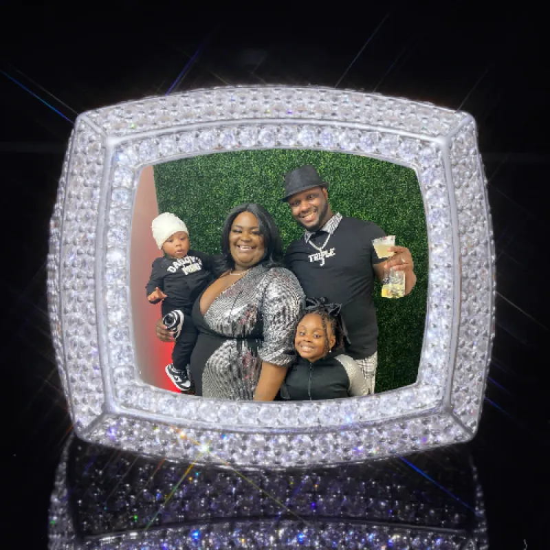 3D CUSTOM PICTURE ICED RING sold by The GUU Shop