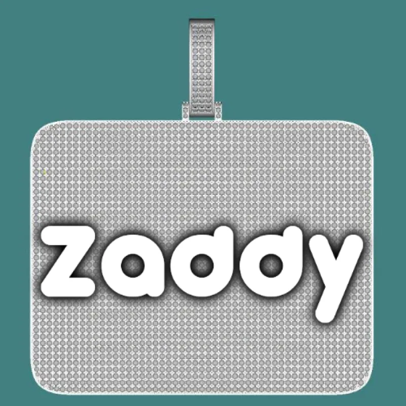 CUSTOM LETTER NECKLACE 3D BIG SQUARE sold by The GUU Shop