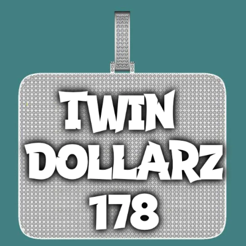 CUSTOM LETTER NECKLACE 3D BIG SQUARE sold by The GUU Shop