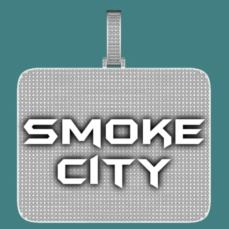 CUSTOM LETTER NECKLACE 3D BIG SQUARE sold by The GUU Shop