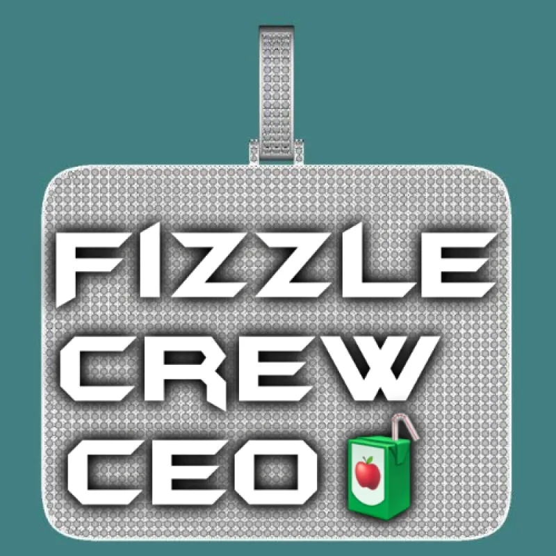 CUSTOM LETTER NECKLACE 3D BIG SQUARE sold by The GUU Shop