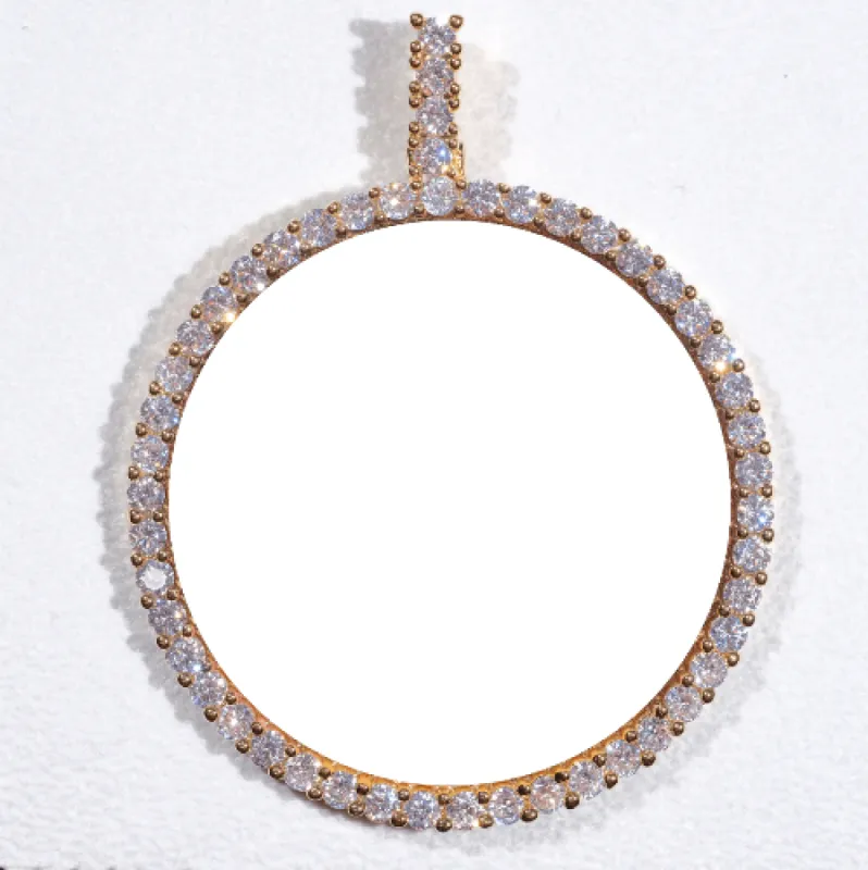 LARGE 3D CIRCLE CUSTOM PICTURE PENDANT sold by The GUU Shop