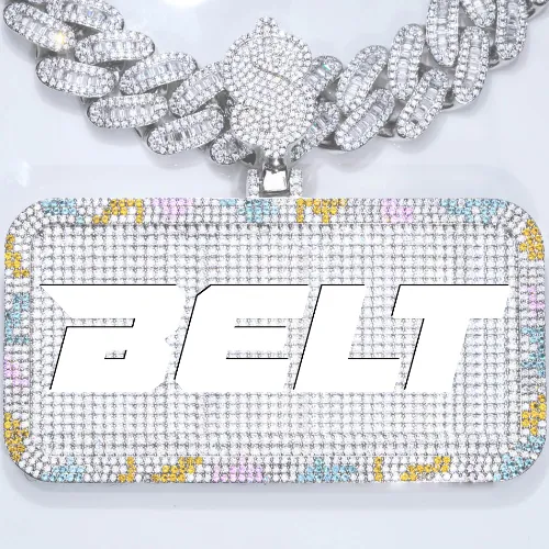 CUSTOM LETTER NECKLACE 3D COLORFUL SQUARE sold by The GUU Shop