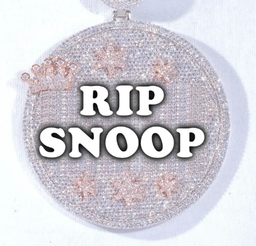 CUSTOM LETTER NECKLACE 3D BIG CROWN DISC made by The GUU Shop