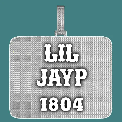 CUSTOM LETTER NECKLACE 3D BIG SQUARE sold by The GUU Shop