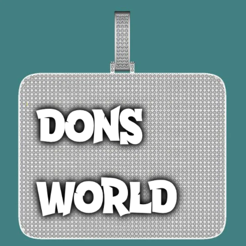 CUSTOM LETTER NECKLACE 3D BIG SQUARE sold by The GUU Shop