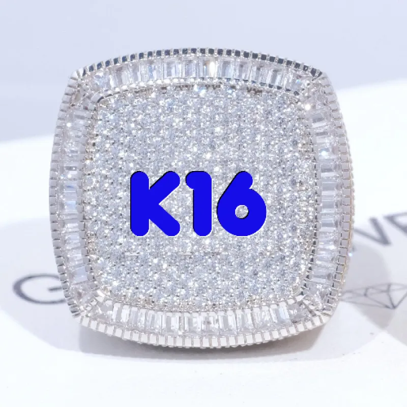 CUSTOM LETTER 3D ICED RING sold by The GUU Shop