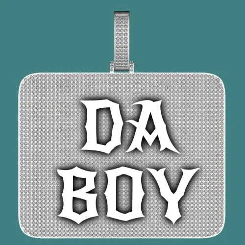 CUSTOM LETTER NECKLACE 3D BIG SQUARE sold by The GUU Shop