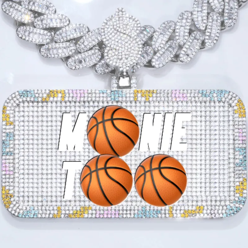 CUSTOM LETTER NECKLACE 3D COLORFUL SQUARE sold by The GUU Shop