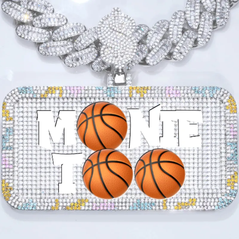 CUSTOM LETTER NECKLACE 3D COLORFUL SQUARE sold by The GUU Shop