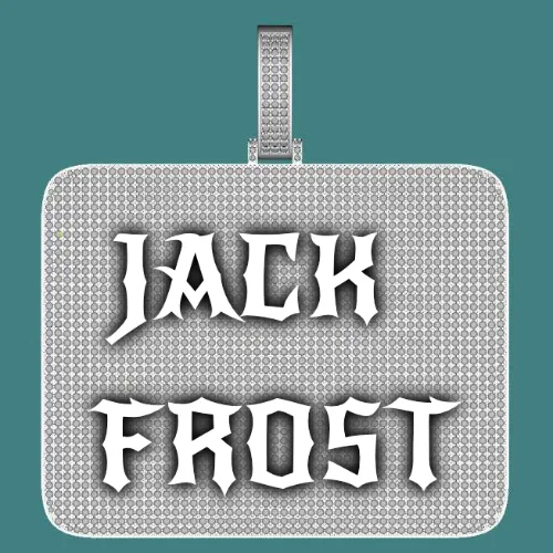 CUSTOM LETTER NECKLACE 3D BIG SQUARE sold by The GUU Shop