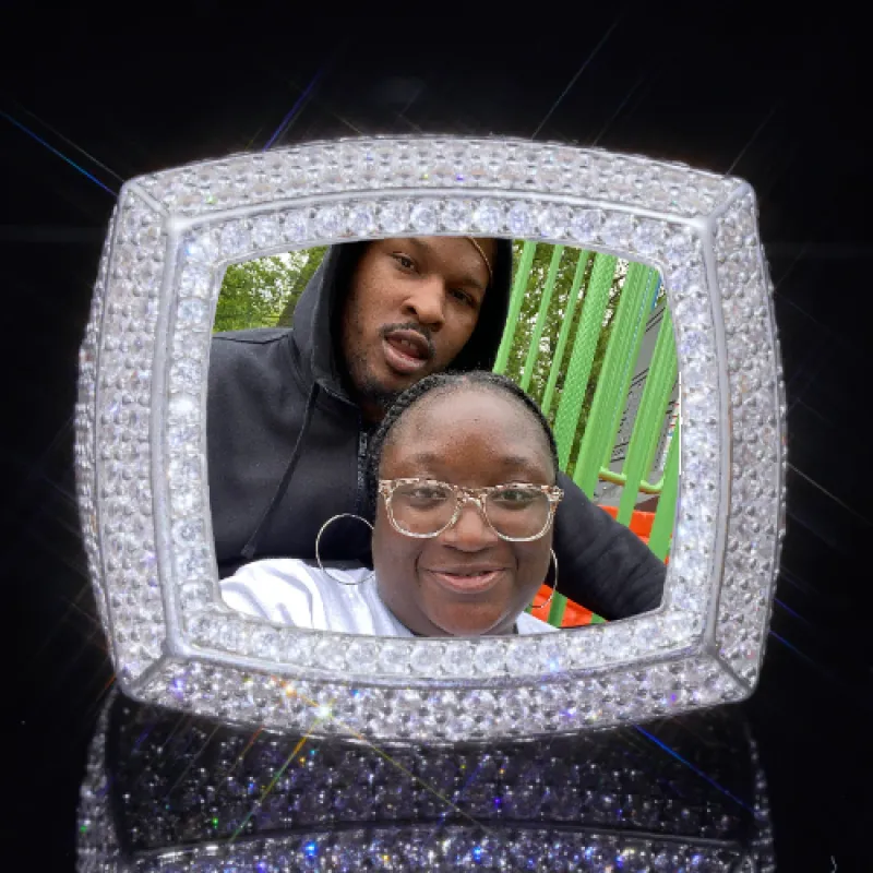 3D CUSTOM PICTURE ICED RING sold by The GUU Shop