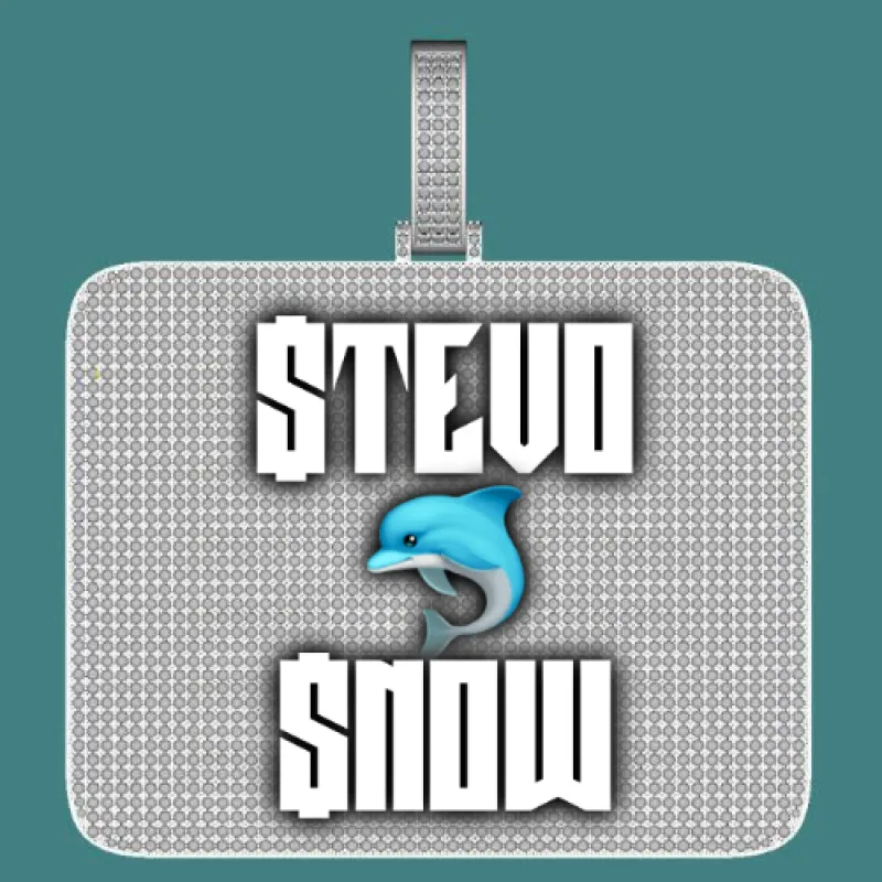 CUSTOM LETTER NECKLACE 3D BIG SQUARE sold by The GUU Shop