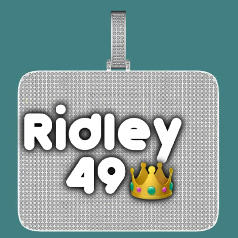 CUSTOM LETTER NECKLACE 3D BIG SQUARE sold by The GUU Shop