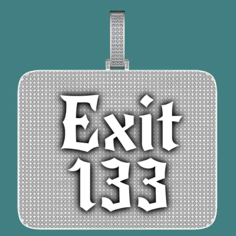 CUSTOM LETTER NECKLACE 3D BIG SQUARE sold by The GUU Shop