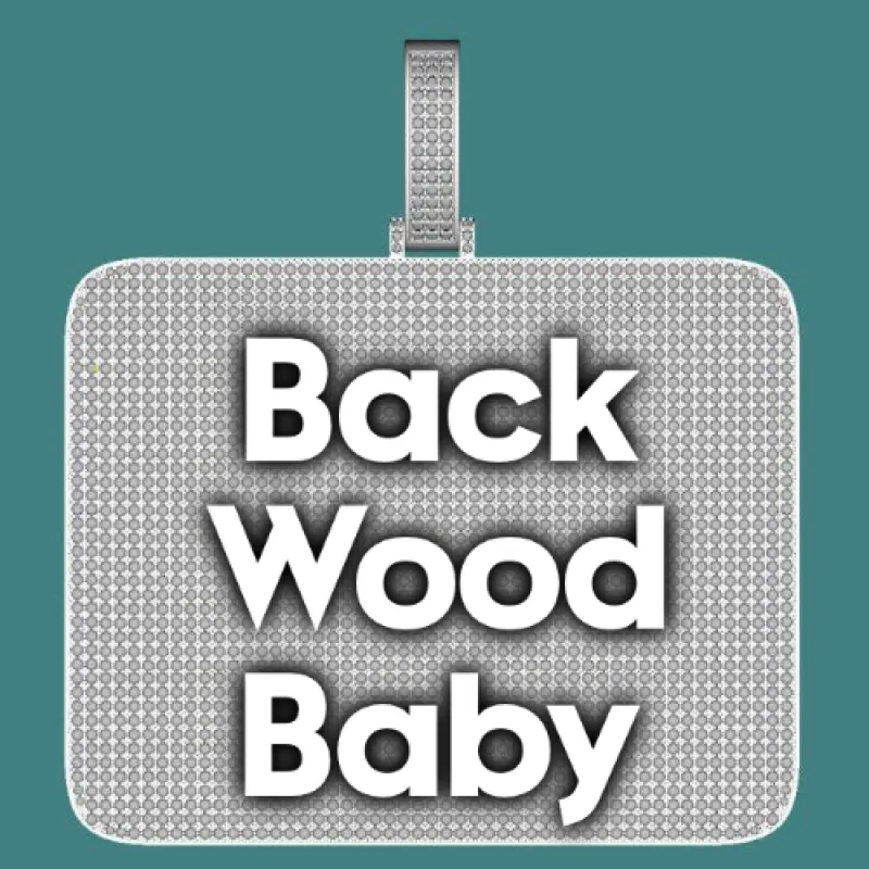 CUSTOM LETTER NECKLACE 3D BIG SQUARE sold by The GUU Shop