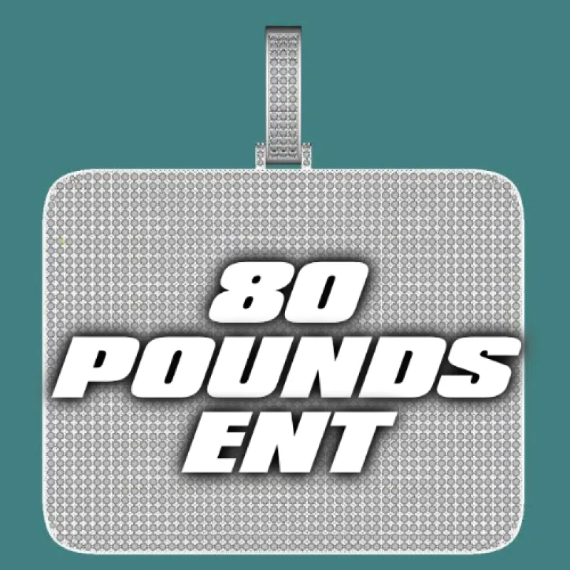 CUSTOM LETTER NECKLACE 3D BIG SQUARE sold by The GUU Shop