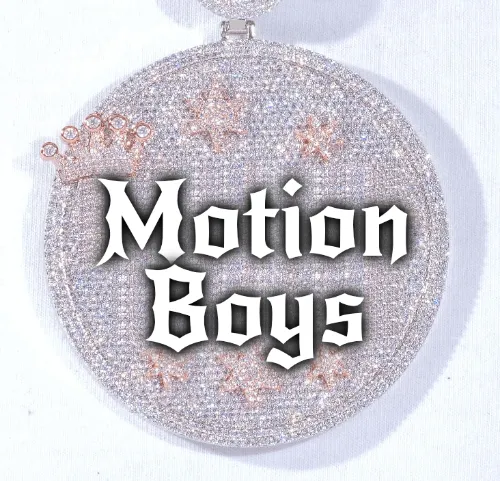 CUSTOM LETTER NECKLACE 3D BIG CROWN DISC sold by The GUU Shop