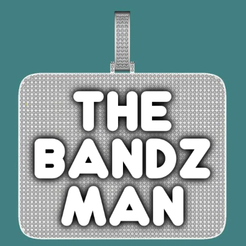 CUSTOM LETTER NECKLACE 3D BIG SQUARE sold by The GUU Shop