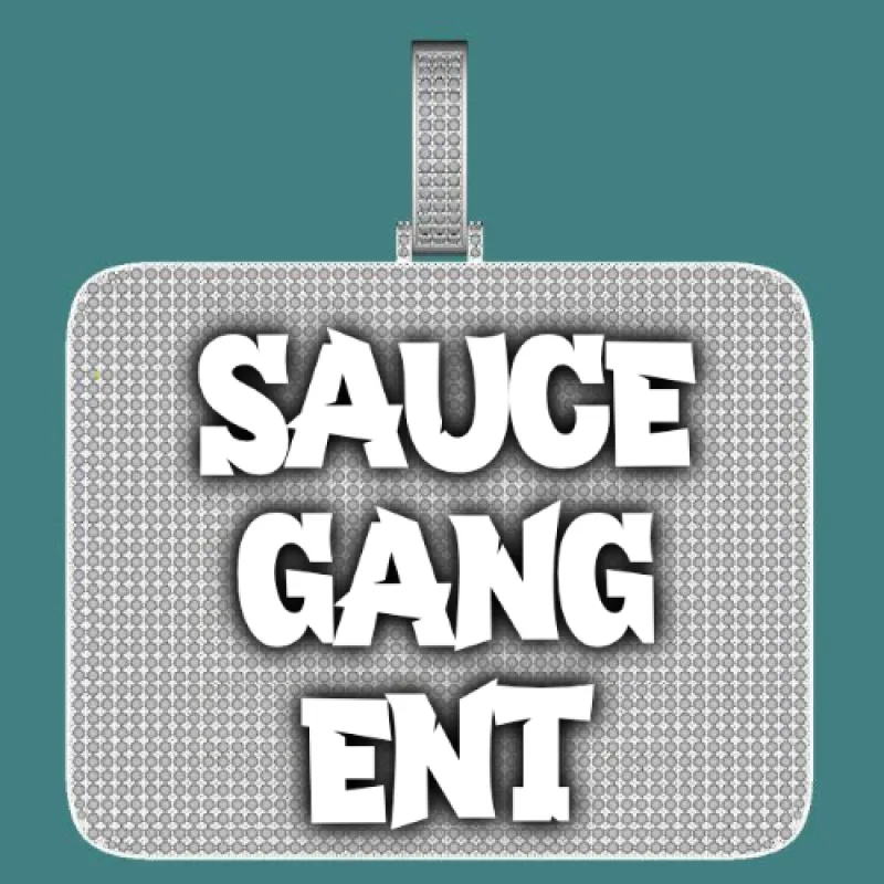 CUSTOM LETTER NECKLACE 3D BIG SQUARE sold by The GUU Shop