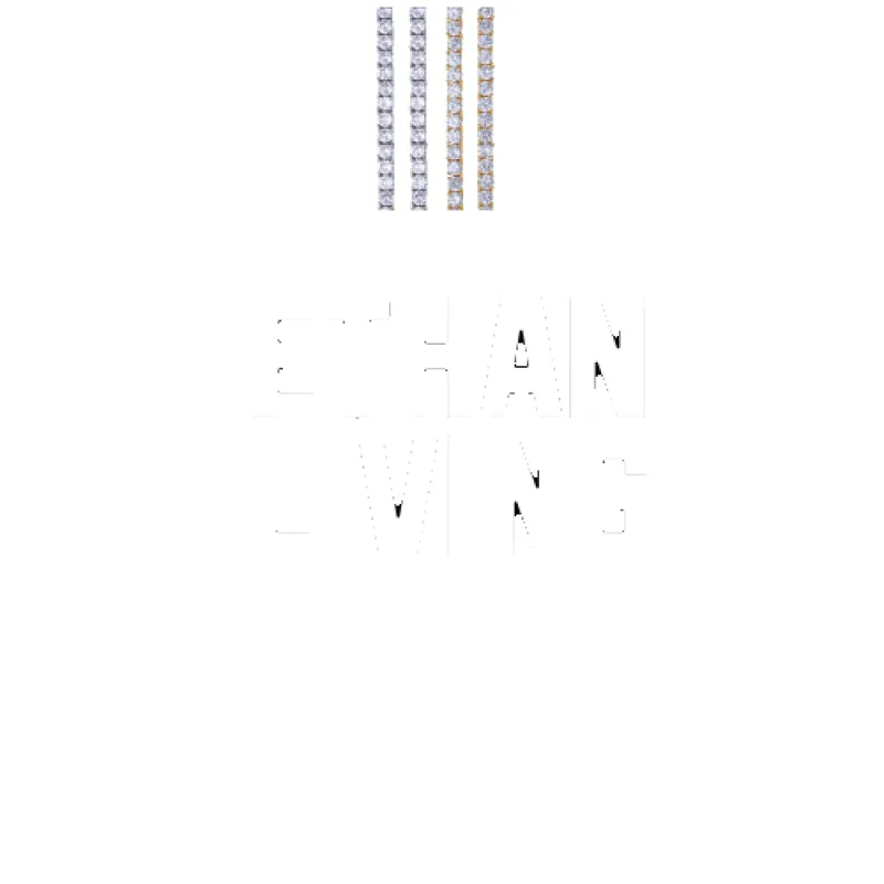 Custom Letters Baguette Two Layer Necklace sold by The GUU Shop