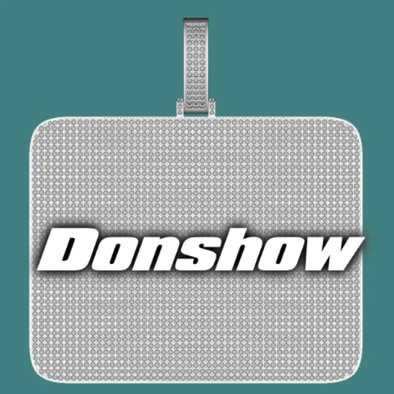 CUSTOM LETTER NECKLACE 3D BIG SQUARE sold by The GUU Shop