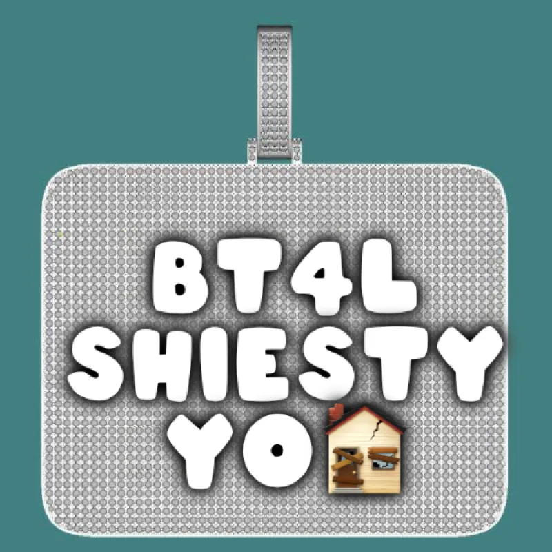 CUSTOM LETTER NECKLACE 3D BIG SQUARE sold by The GUU Shop