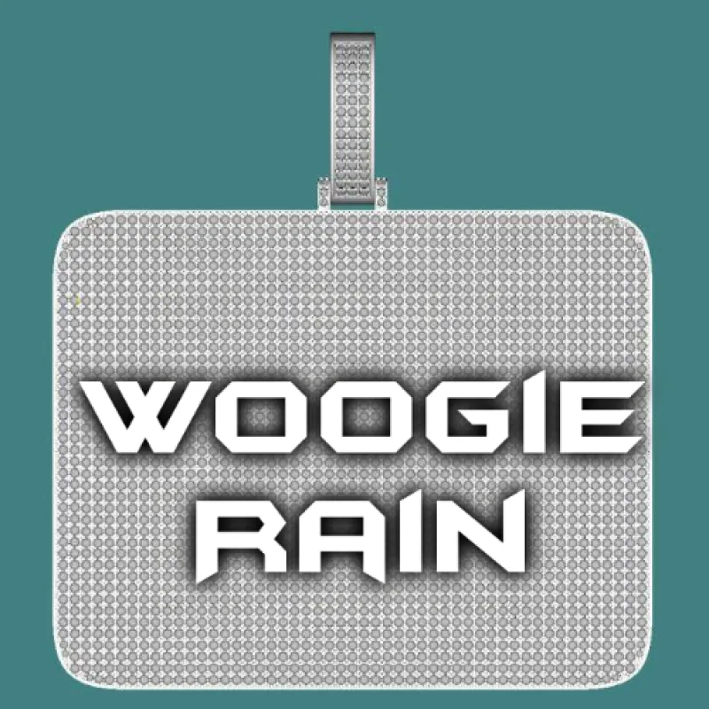 CUSTOM LETTER NECKLACE 3D BIG SQUARE sold by The GUU Shop