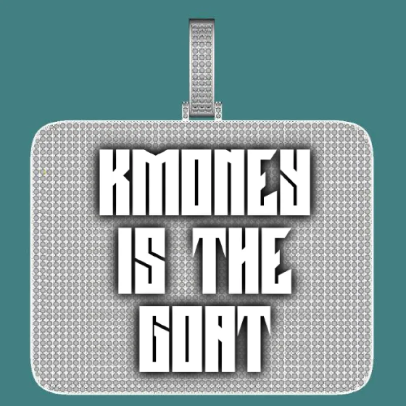 CUSTOM LETTER NECKLACE 3D BIG SQUARE sold by The GUU Shop