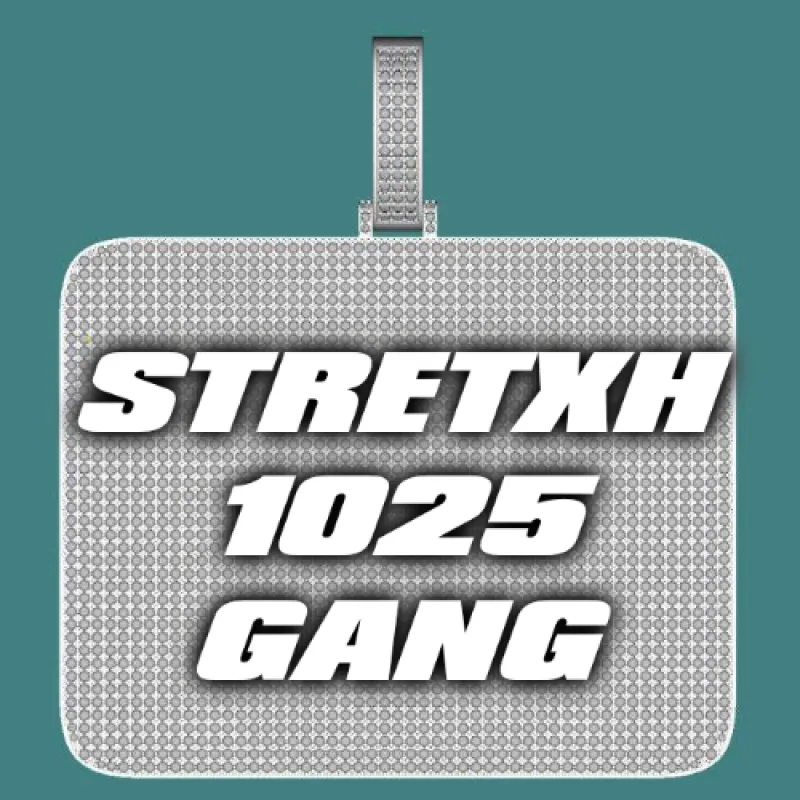 CUSTOM LETTER NECKLACE 3D BIG SQUARE sold by The GUU Shop