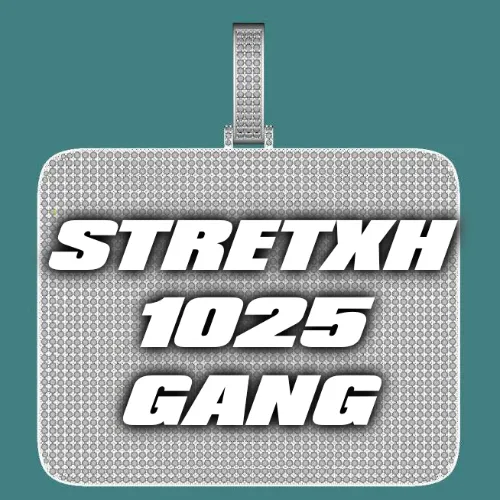 CUSTOM LETTER NECKLACE 3D BIG SQUARE sold by The GUU Shop