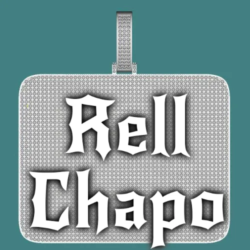 CUSTOM LETTER NECKLACE 3D BIG SQUARE sold by The GUU Shop