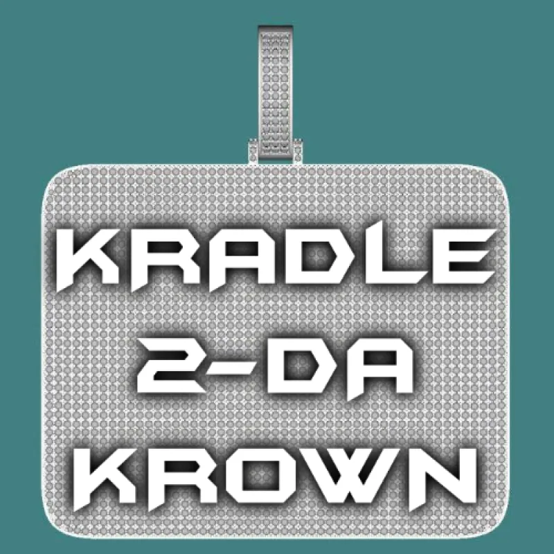 CUSTOM LETTER NECKLACE 3D BIG SQUARE sold by The GUU Shop