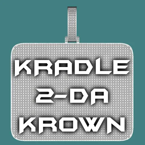 CUSTOM LETTER NECKLACE 3D BIG SQUARE sold by The GUU Shop