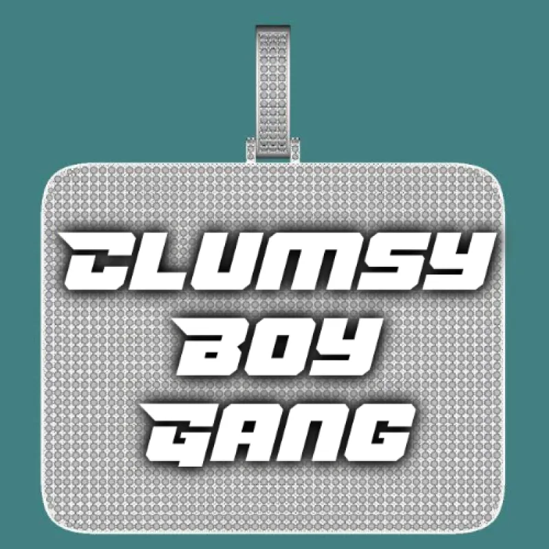 CUSTOM LETTER NECKLACE 3D BIG SQUARE sold by The GUU Shop