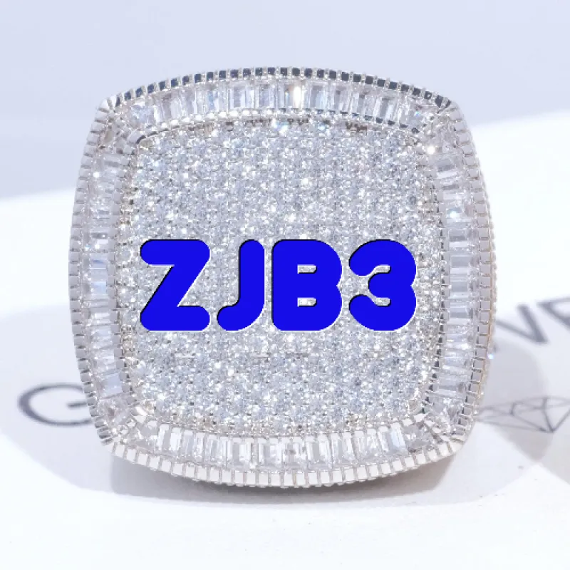 CUSTOM LETTER 3D ICED RING sold by The GUU Shop