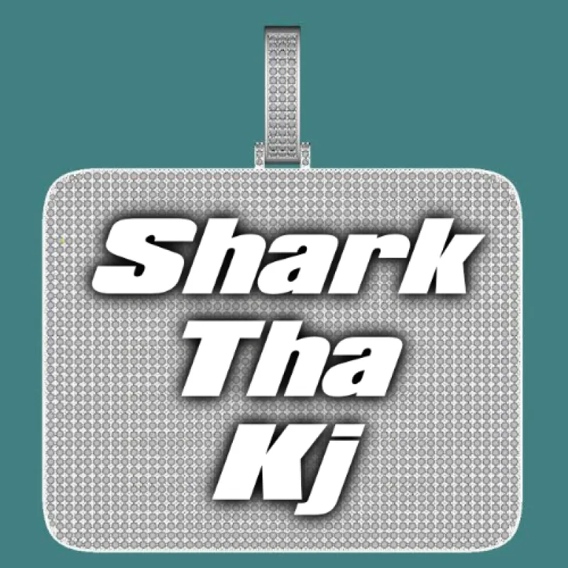 CUSTOM LETTER NECKLACE 3D BIG SQUARE sold by The GUU Shop