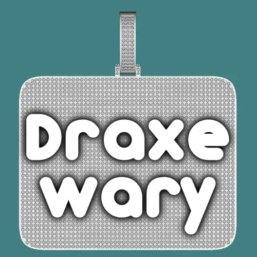 CUSTOM LETTER NECKLACE 3D BIG SQUARE sold by The GUU Shop