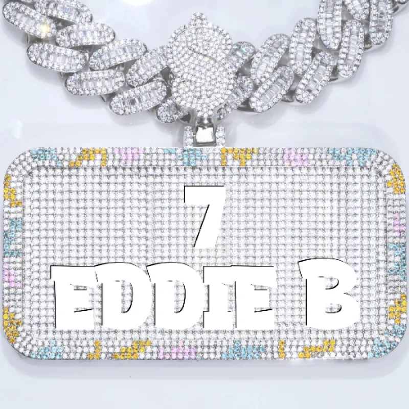 CUSTOM LETTER NECKLACE 3D COLORFUL SQUARE sold by The GUU Shop