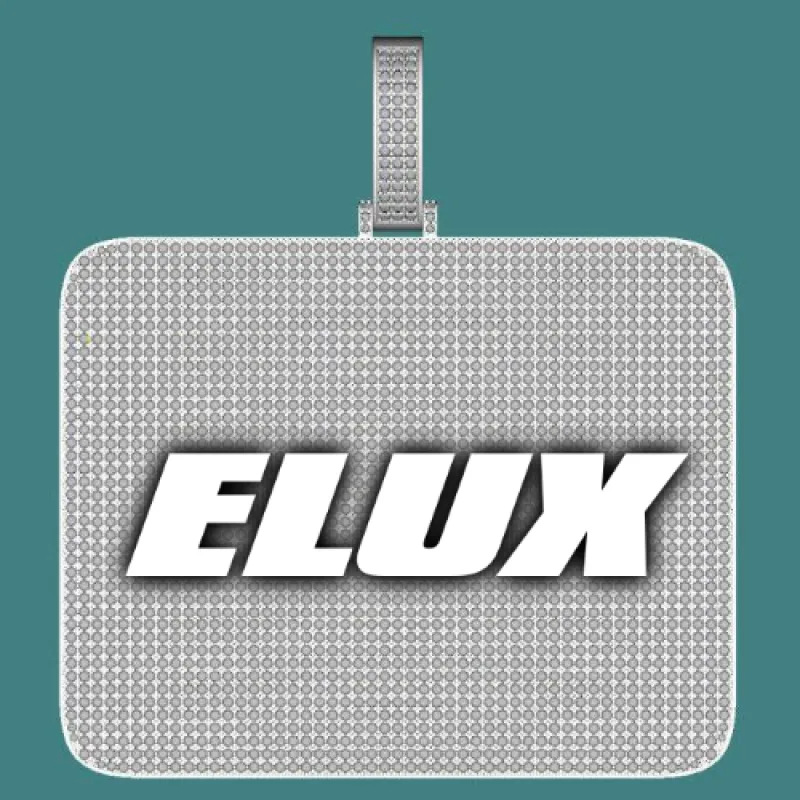 CUSTOM LETTER NECKLACE 3D BIG SQUARE sold by The GUU Shop
