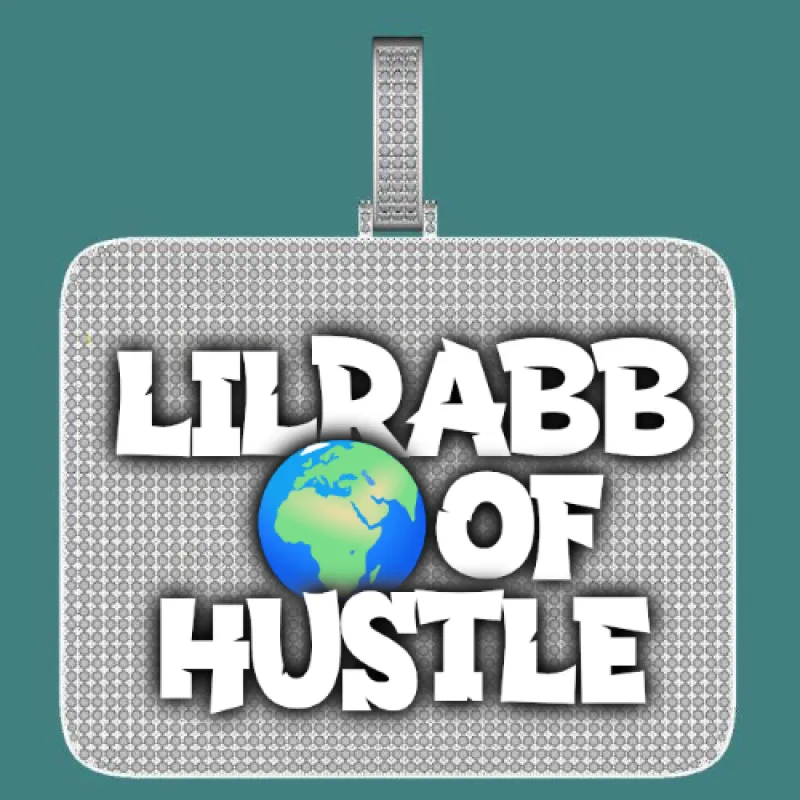 CUSTOM LETTER NECKLACE 3D BIG SQUARE sold by The GUU Shop