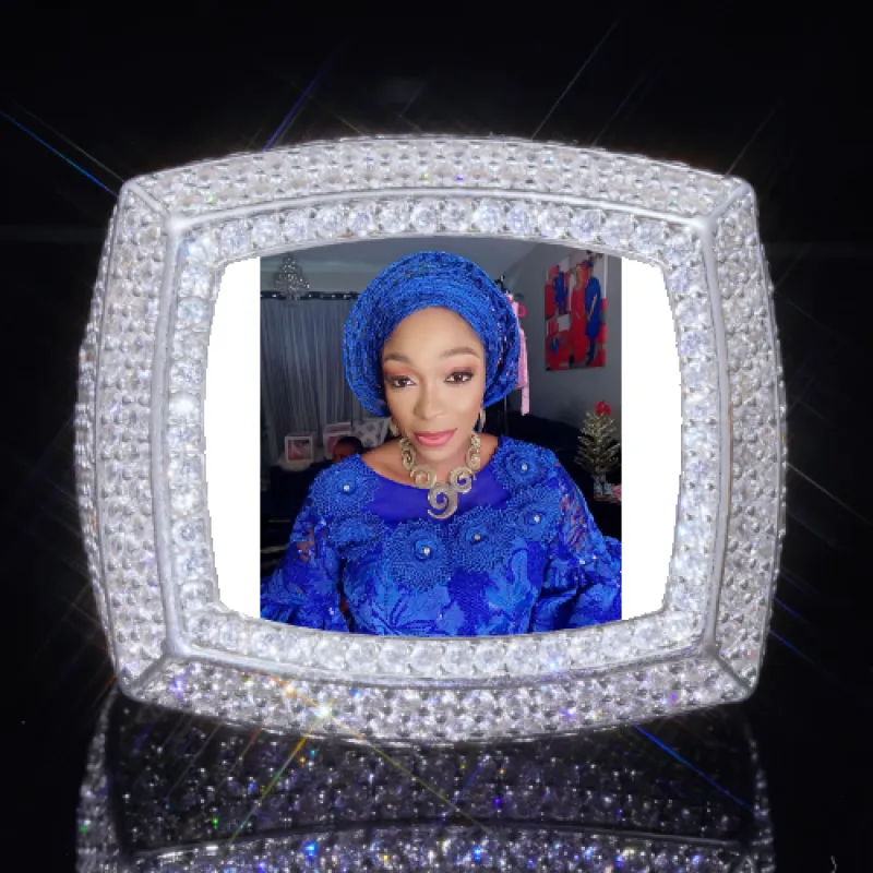 3D CUSTOM PICTURE ICED RING sold by The GUU Shop