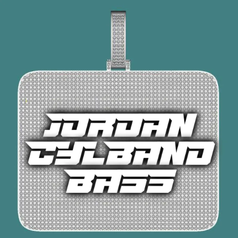 CUSTOM LETTER NECKLACE 3D BIG SQUARE sold by The GUU Shop