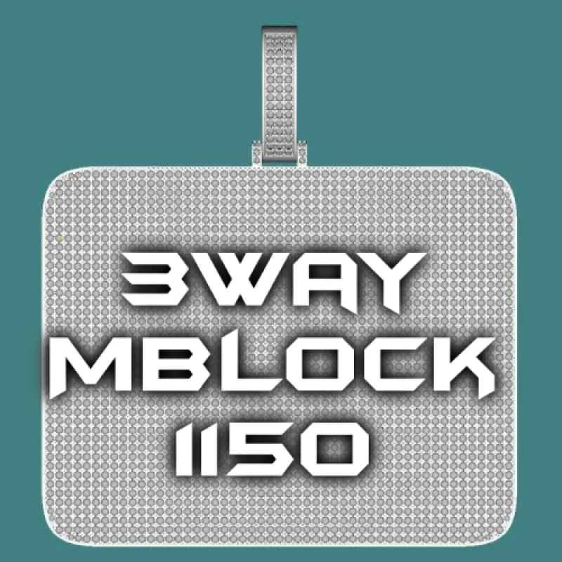 CUSTOM LETTER NECKLACE 3D BIG SQUARE sold by The GUU Shop