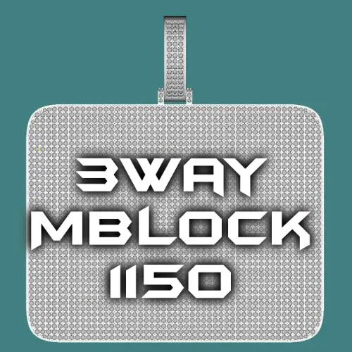 CUSTOM LETTER NECKLACE 3D BIG SQUARE sold by The GUU Shop