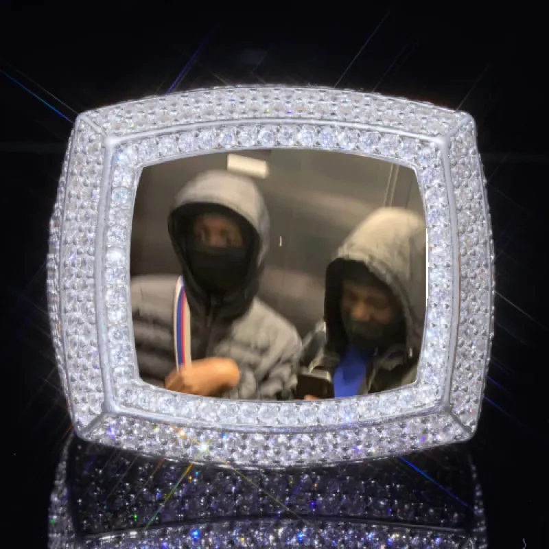 3D CUSTOM PICTURE ICED RING sold by The GUU Shop