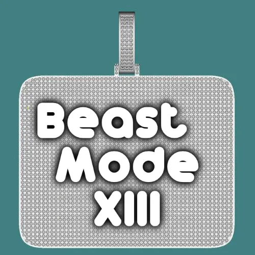 CUSTOM LETTER NECKLACE 3D BIG SQUARE sold by The GUU Shop